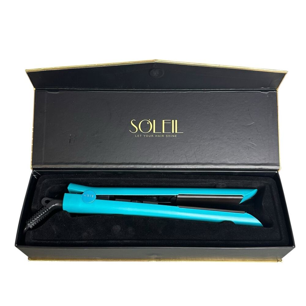 Soleil Professional Flat Iron Hair Straightener Ceramic Plates New Open Box